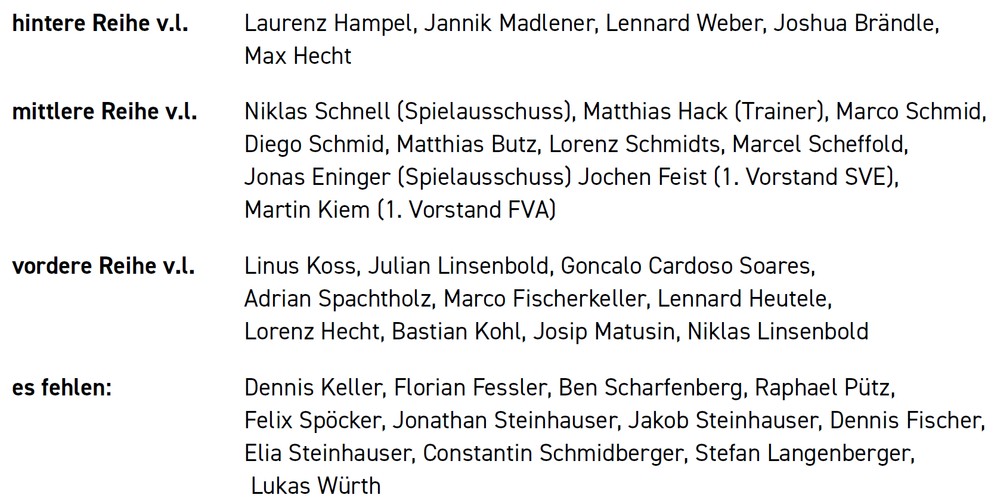 2 Mannschaft Text